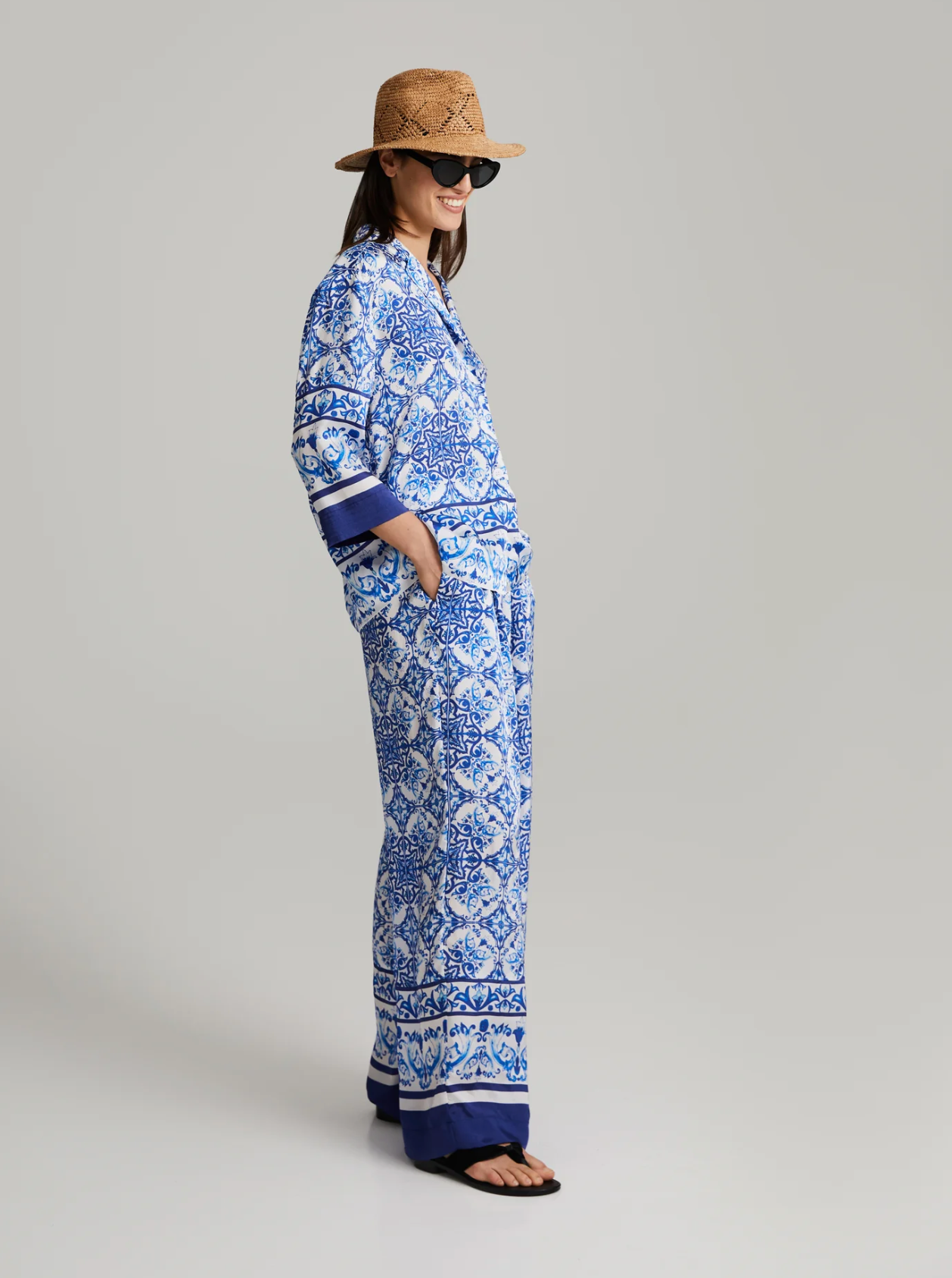 Maura Blouse Blue Majolica Bluser